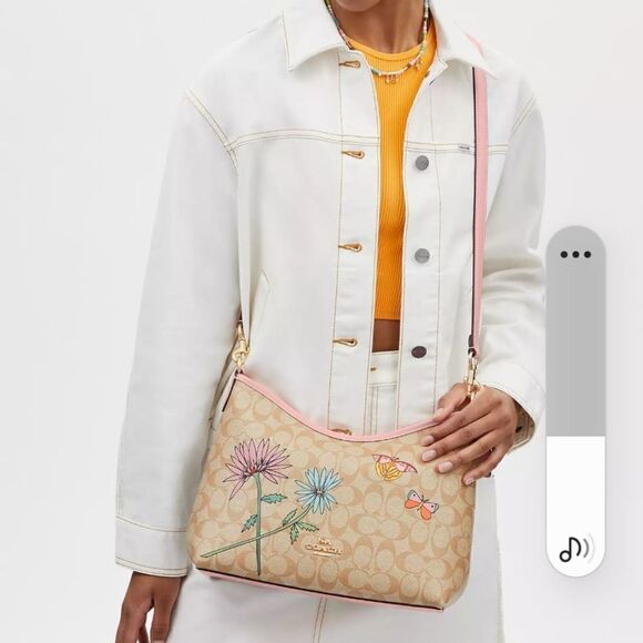 NWT CU393 Coach X Observed By Us Laurel Shoulder Bag In Signature Canvas - Picture 8 of 8